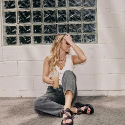 Women's Mega Brown Leopard Z/1 Wide-Strap Classic Sandal