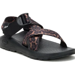 Women's Mega Brown Leopard Z/1 Wide-Strap Classic Sandal