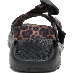 Women's Mega Brown Leopard Z/1 Wide-Strap Classic Sandal