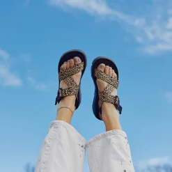 Women's Mega Leopard Z/1 Wide-Strap Classic Sandal